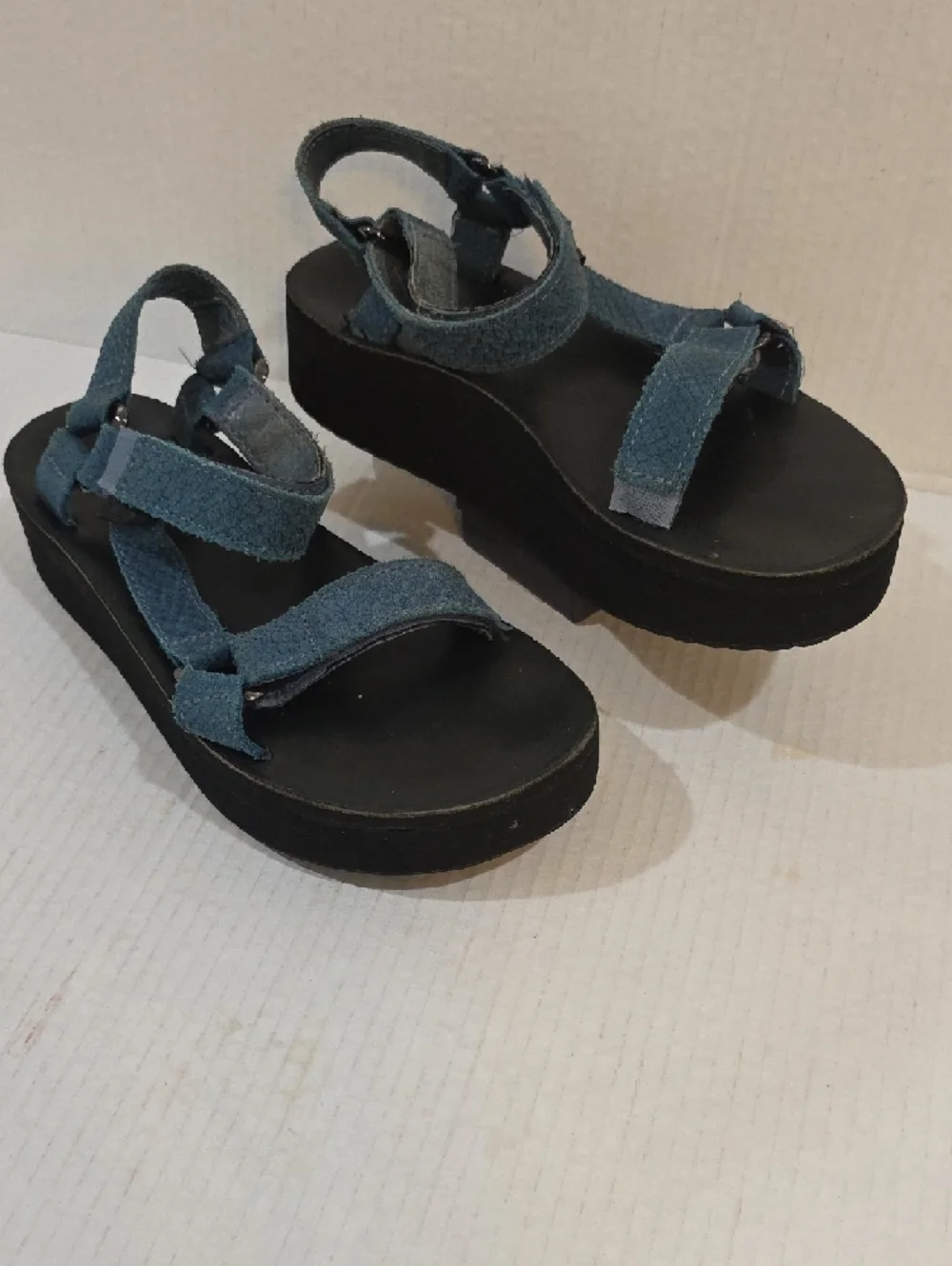 Teva Blue Platform Sandals